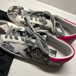 golden goose GG snakeskin superstar ⭐️ sneakers sz 9 women’s shoes dustbag